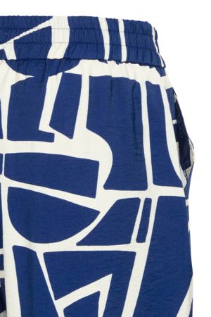 BYIHAMMA PANTS-blue geo