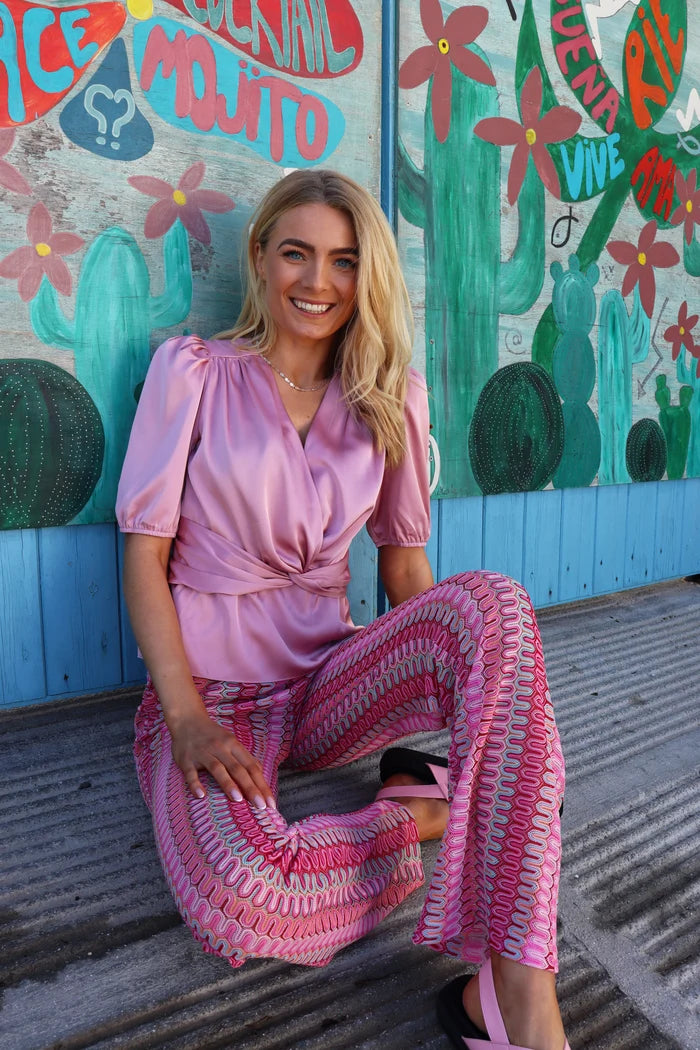 22382 CROC PANTS pink