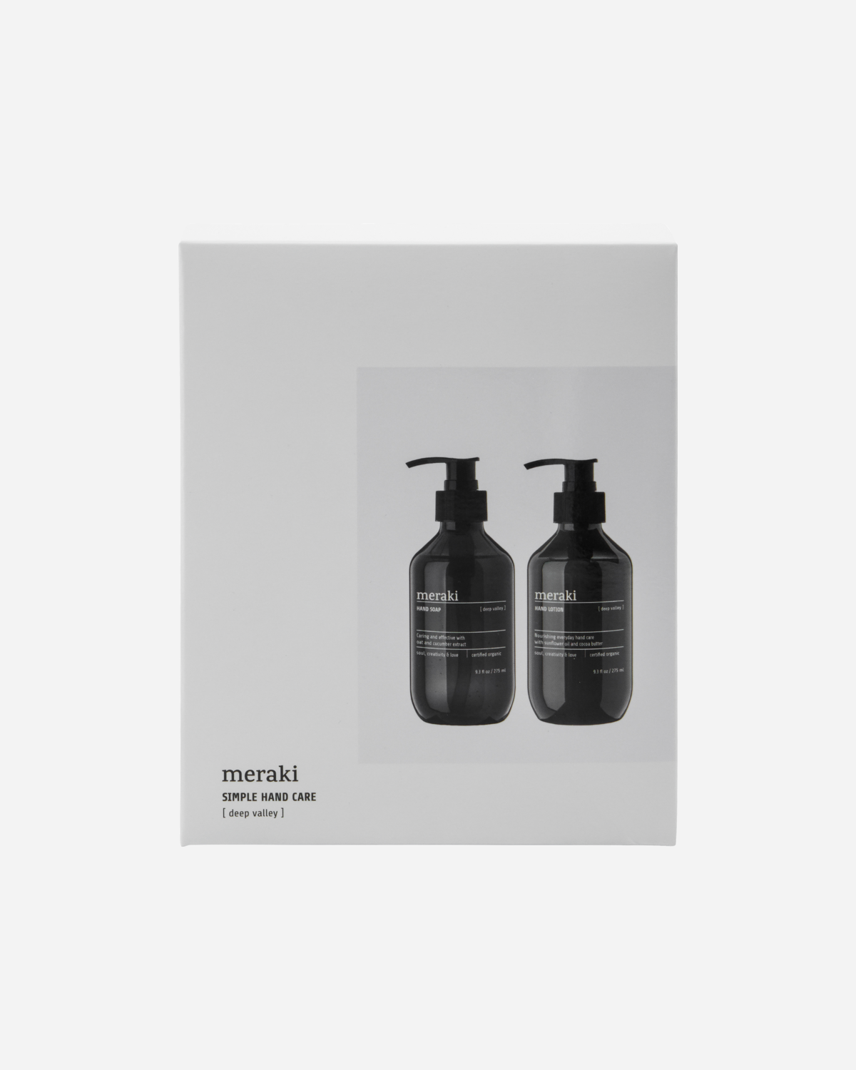 gaveæske Deep valley, Simple hand care