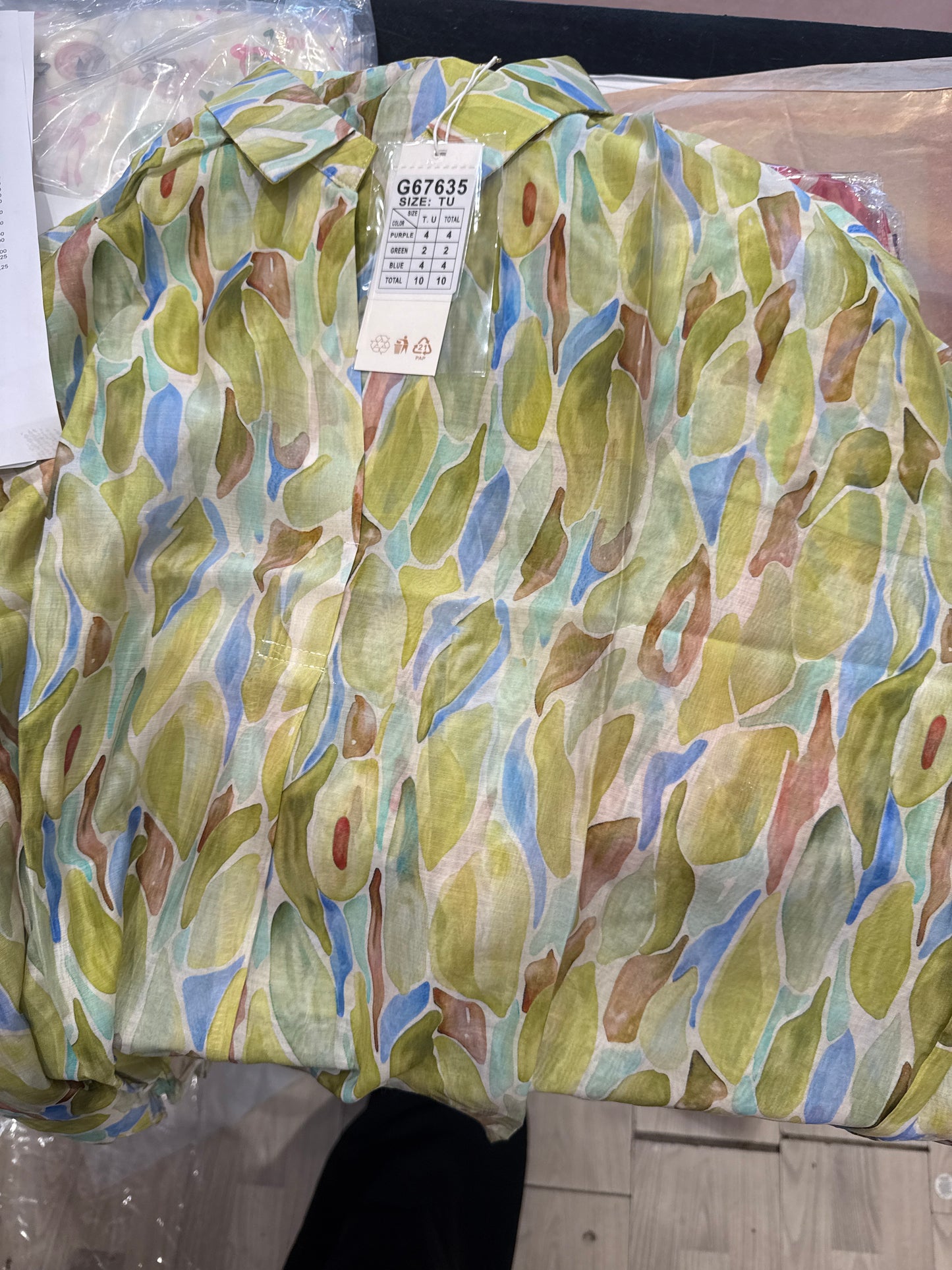 l3480 Bluse m/dråber,