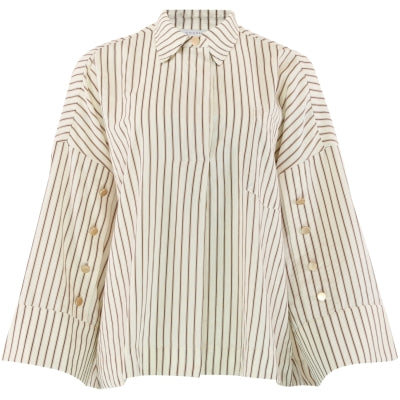 14986 Klara l/s brown stripe