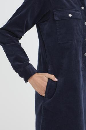 PZSALLY LS Placket Dress
