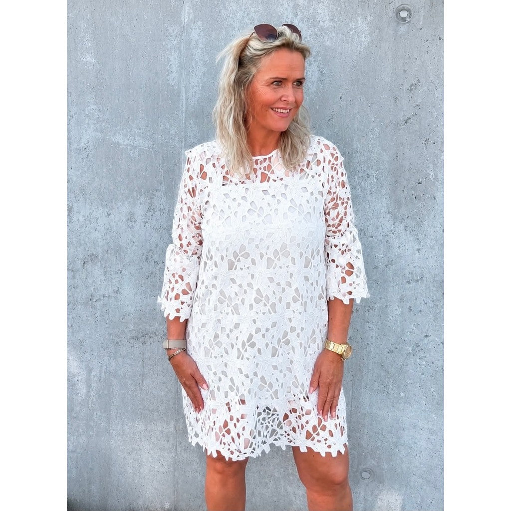 Peach Lace Dress