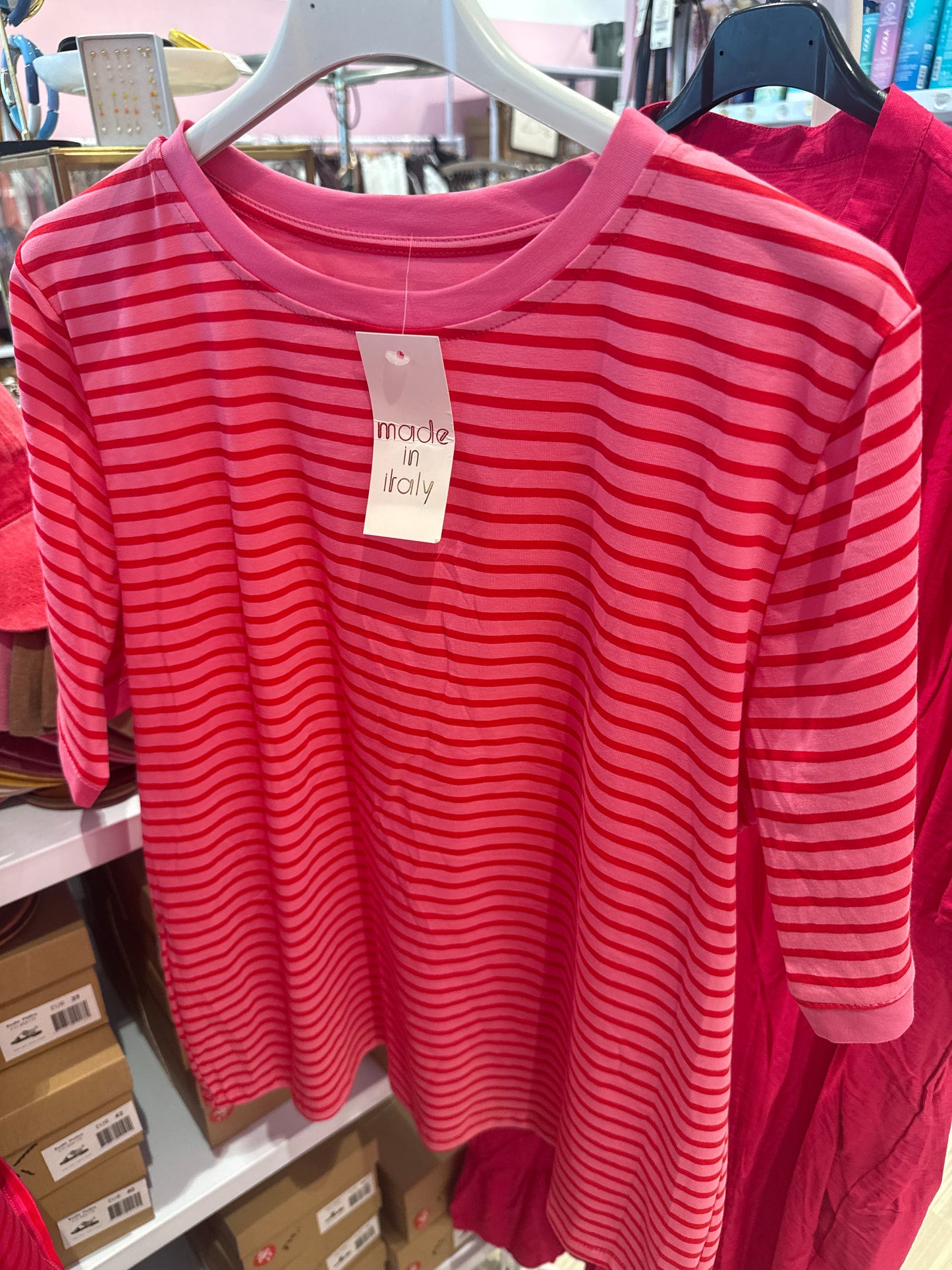 l3461 tshirt rosa/rød