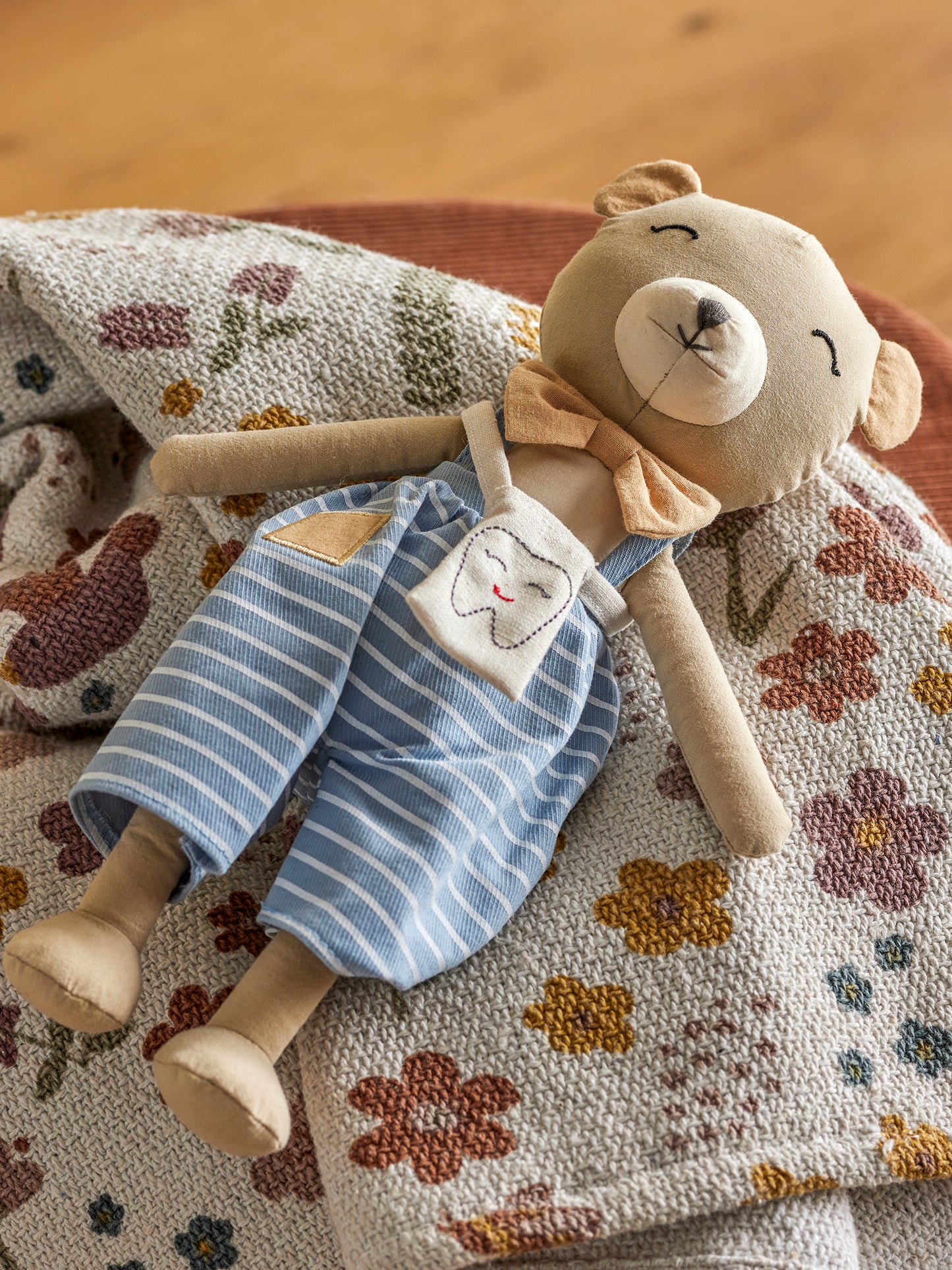 Teddie Tandfe, Blå, Polyester