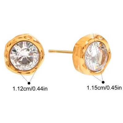 wolff jewlwry; Boble Crystal Earstud