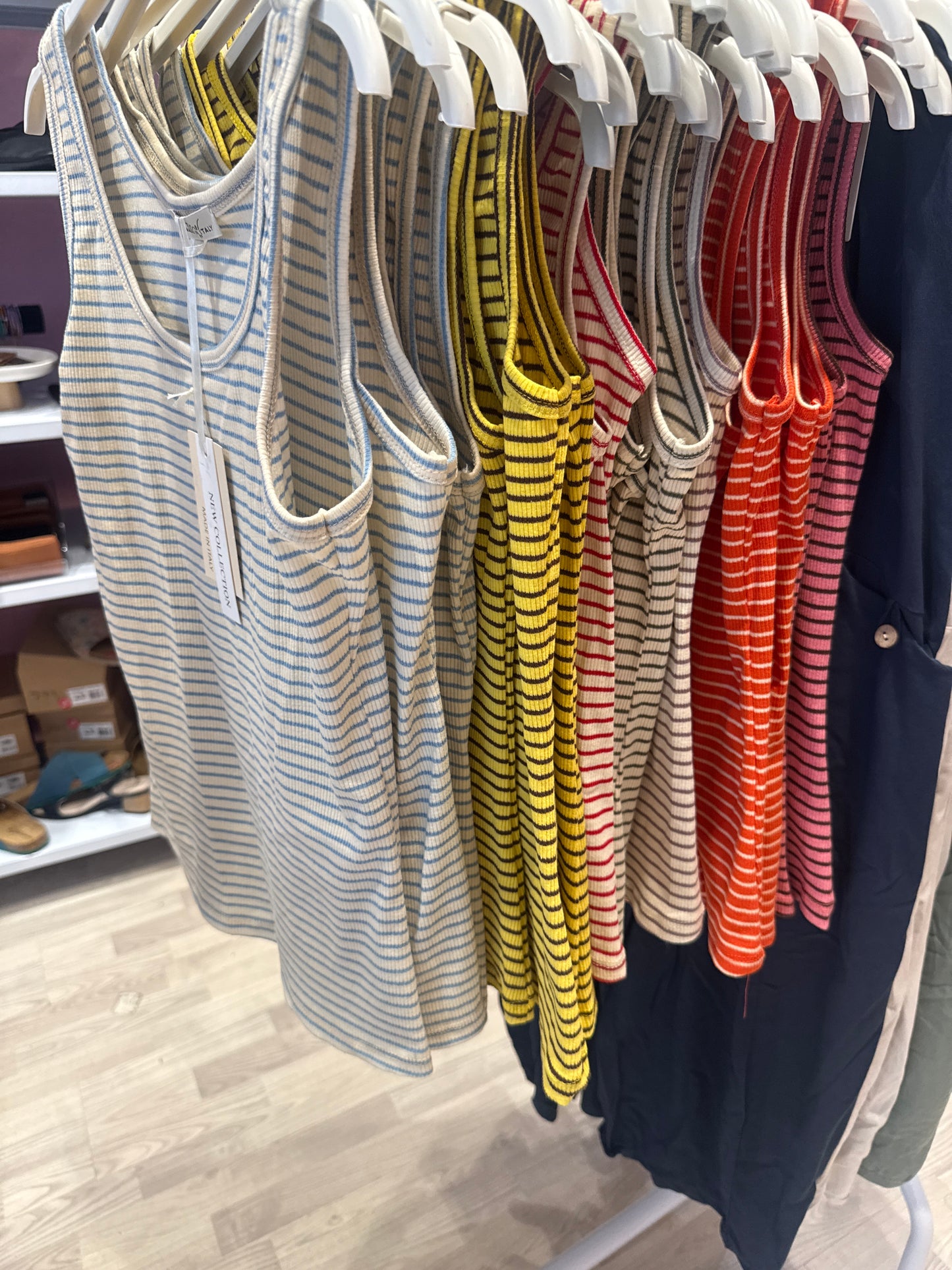 6182 Stribet Top, bm 80-90