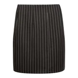 DIBBY-MINI-SKIRT - BLACK PINSTRIPE