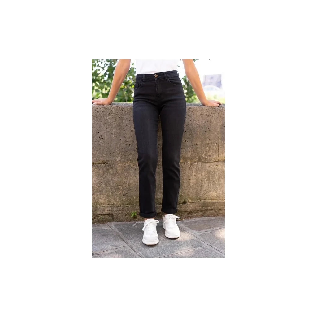 LECOCO 34814 HEART BUKSER DENIM WASHED
