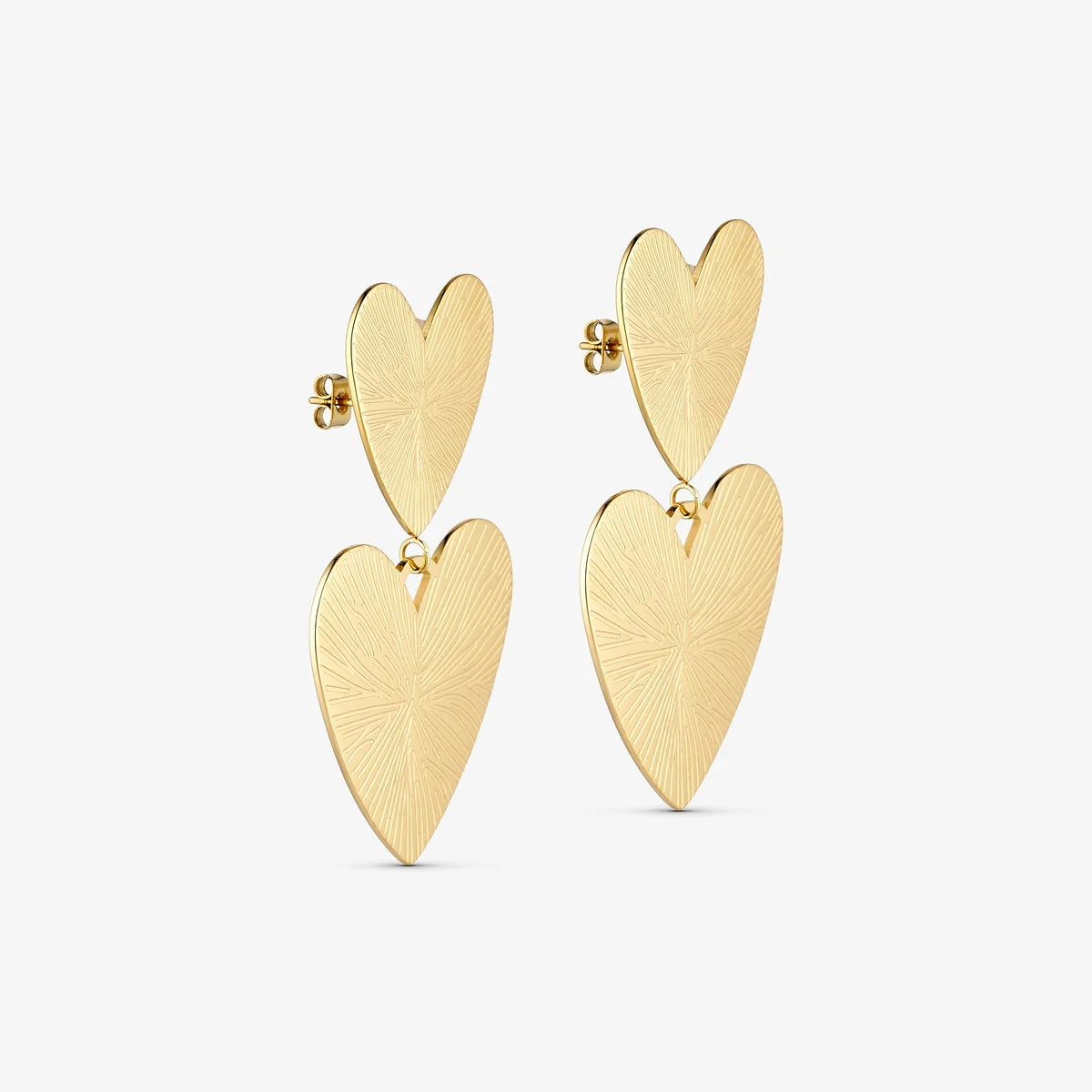 Luna Big Earrings - 18 karat guldbelagt
