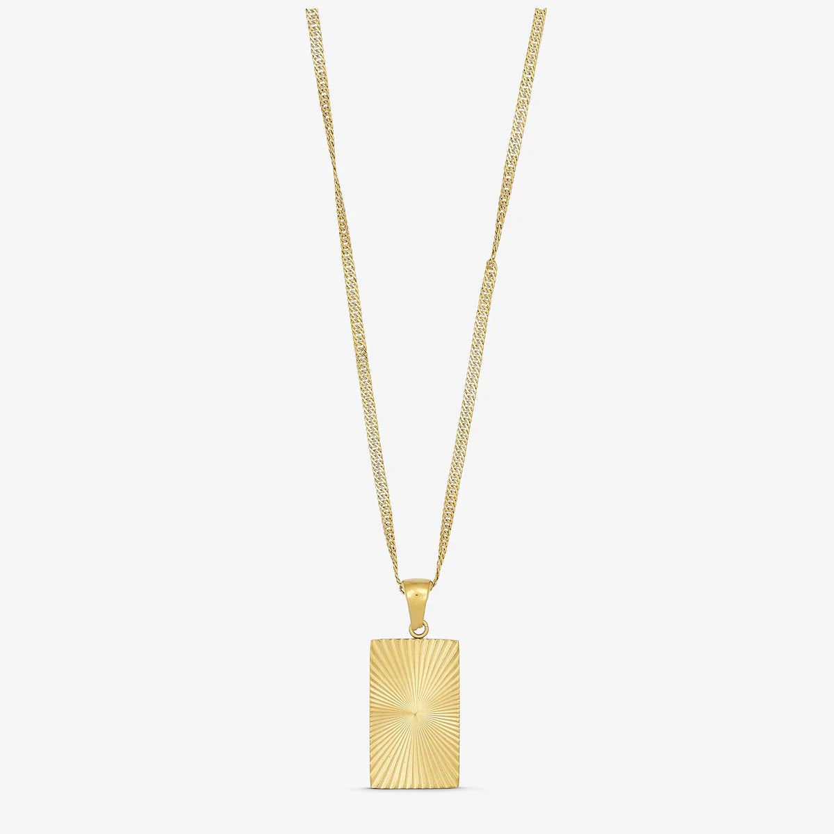 Wolff Sunny Square Necklace - 18 karat guldbelagt