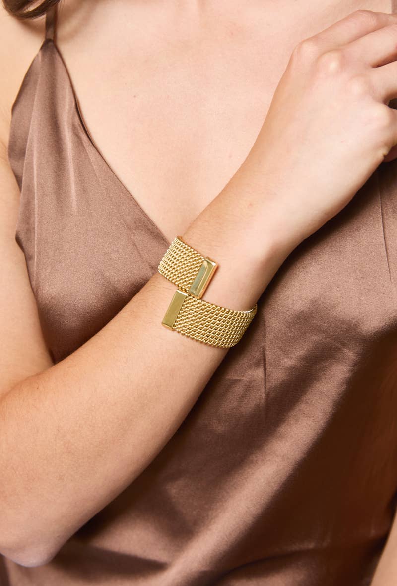 324AQ64 rustfrit stål struktureret armbånd