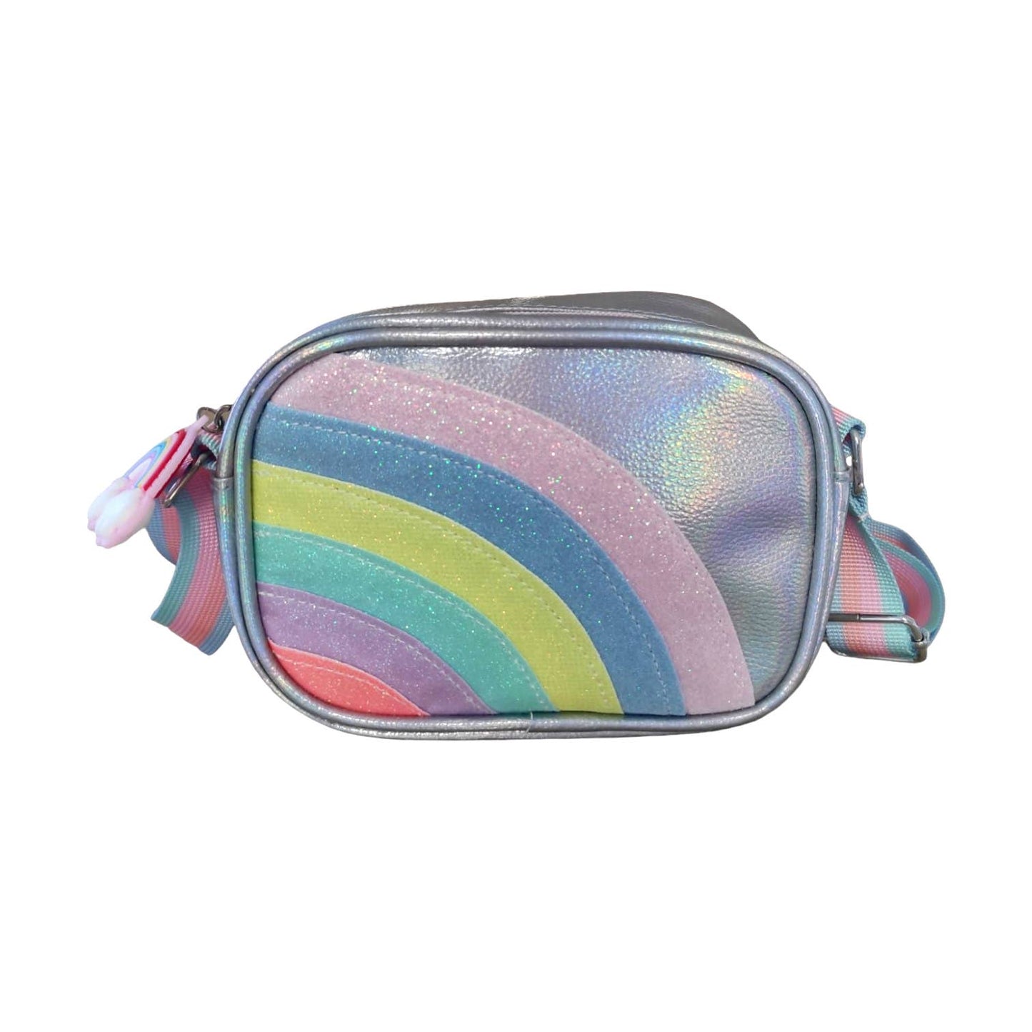 Rainbow børnetaske - Langt håndtag - Ribbet