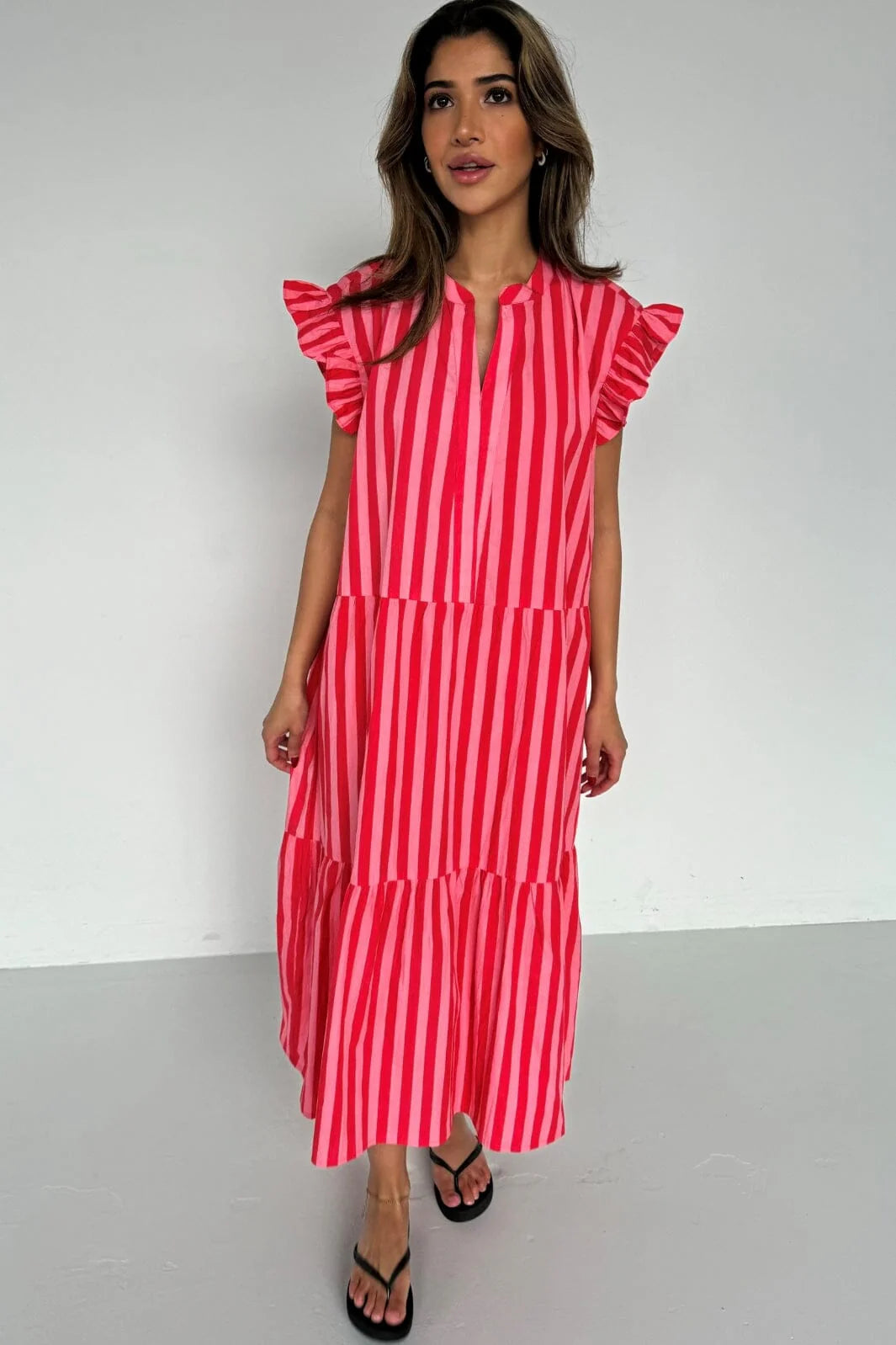 14939-Bea stripe red pink