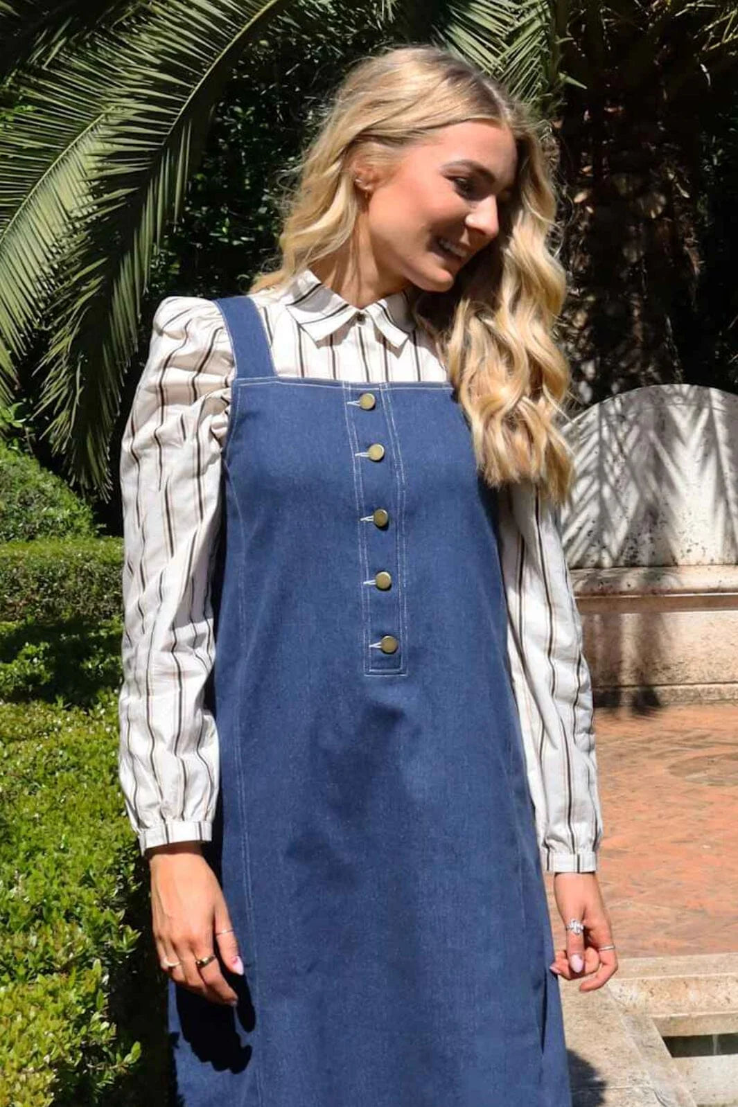 Flora Ls Blouse 21598 Ivory Black Stripe