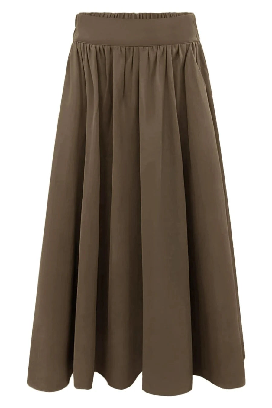 FREDE-LONG-SKIRT dark brown