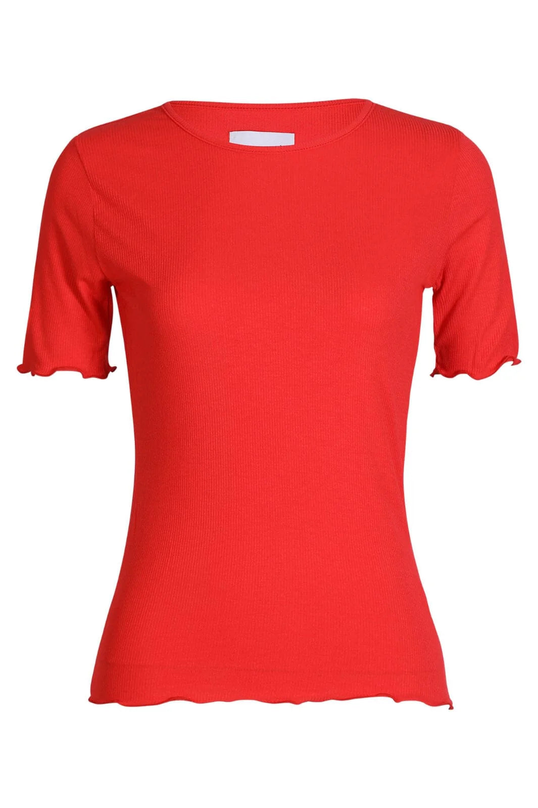 NATALIA-SS-BLOUSE rød/stribet