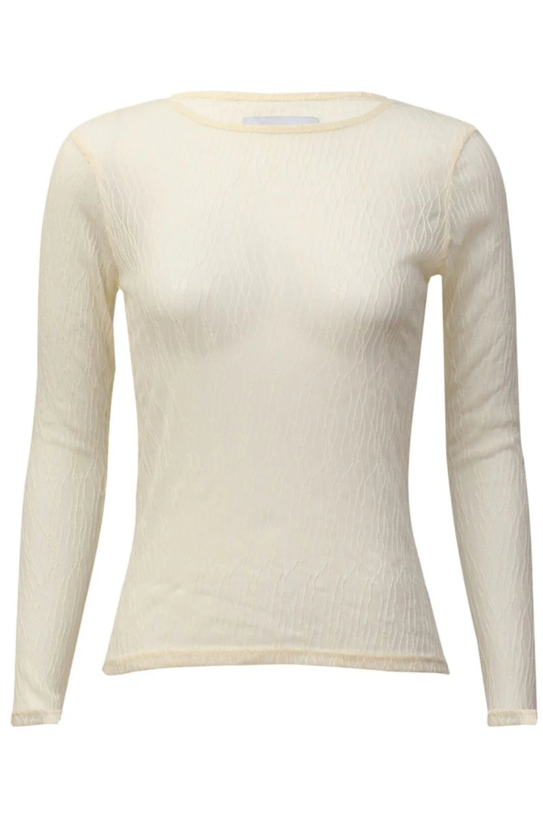 ISA LS LACE BLOUSE-creme