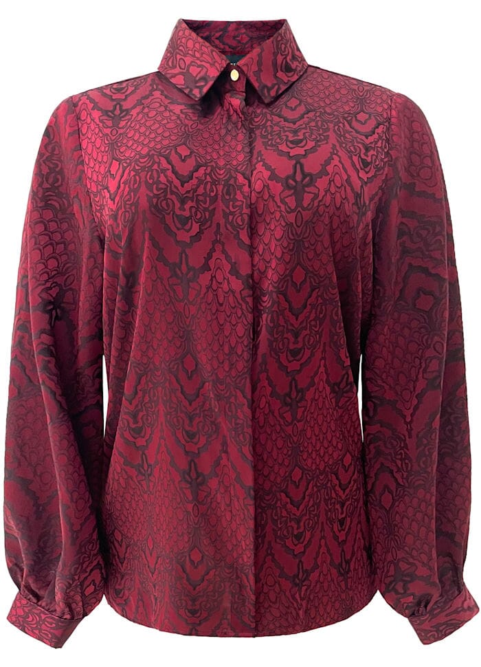 Lala Ls Shirt 21529 vinrød