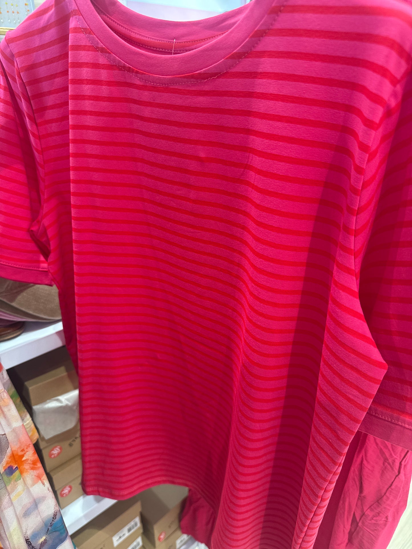 l3461 tshirt pink/rød
