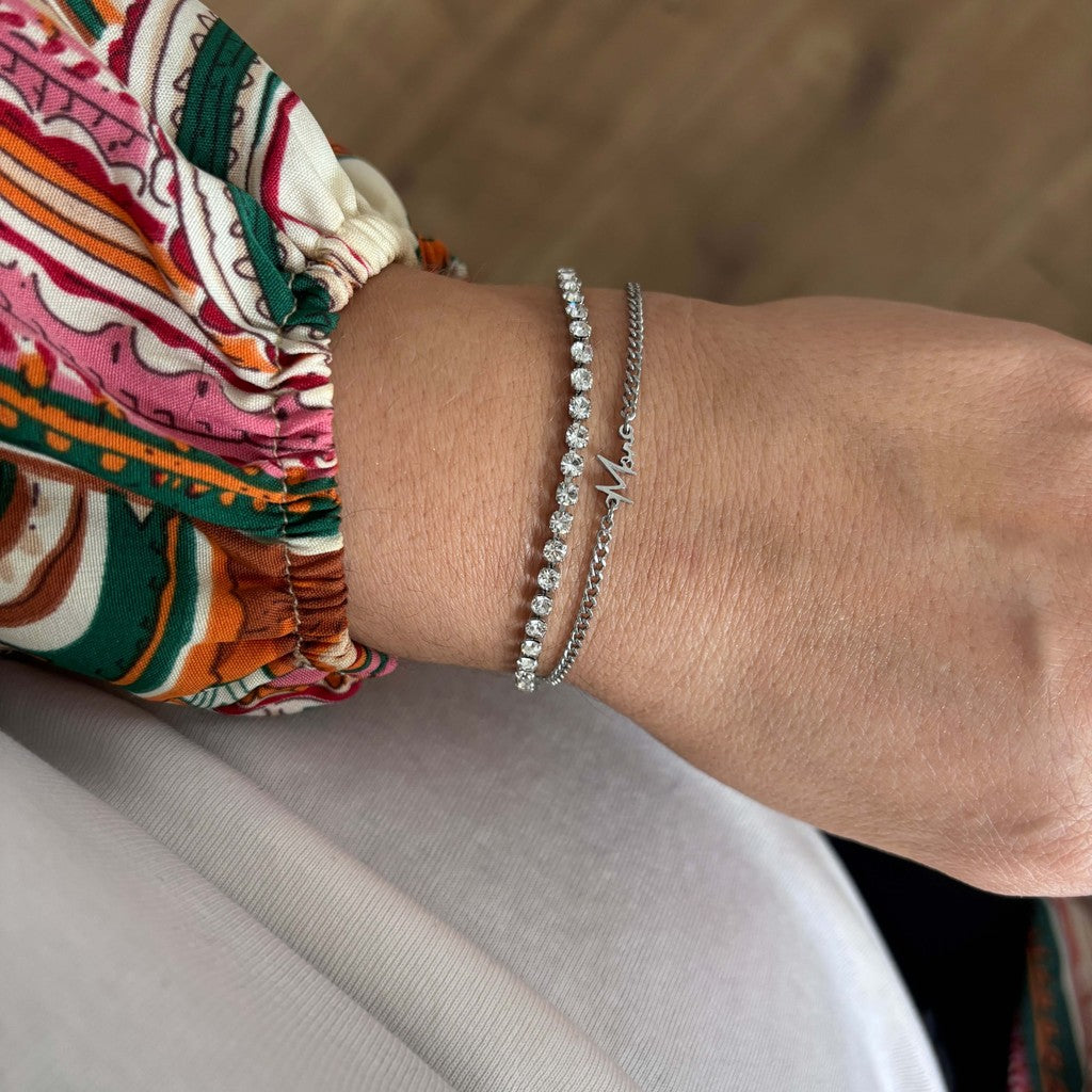 wolff jewlwry; Crystal Tennis Bracelet