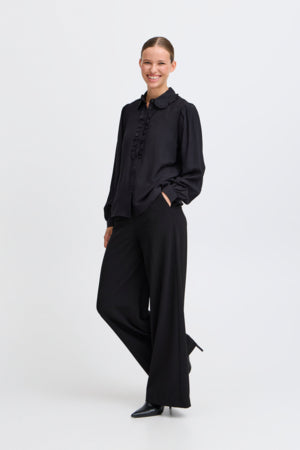 BYIBINE FRILL SHIRT - LIGHT WOVEN