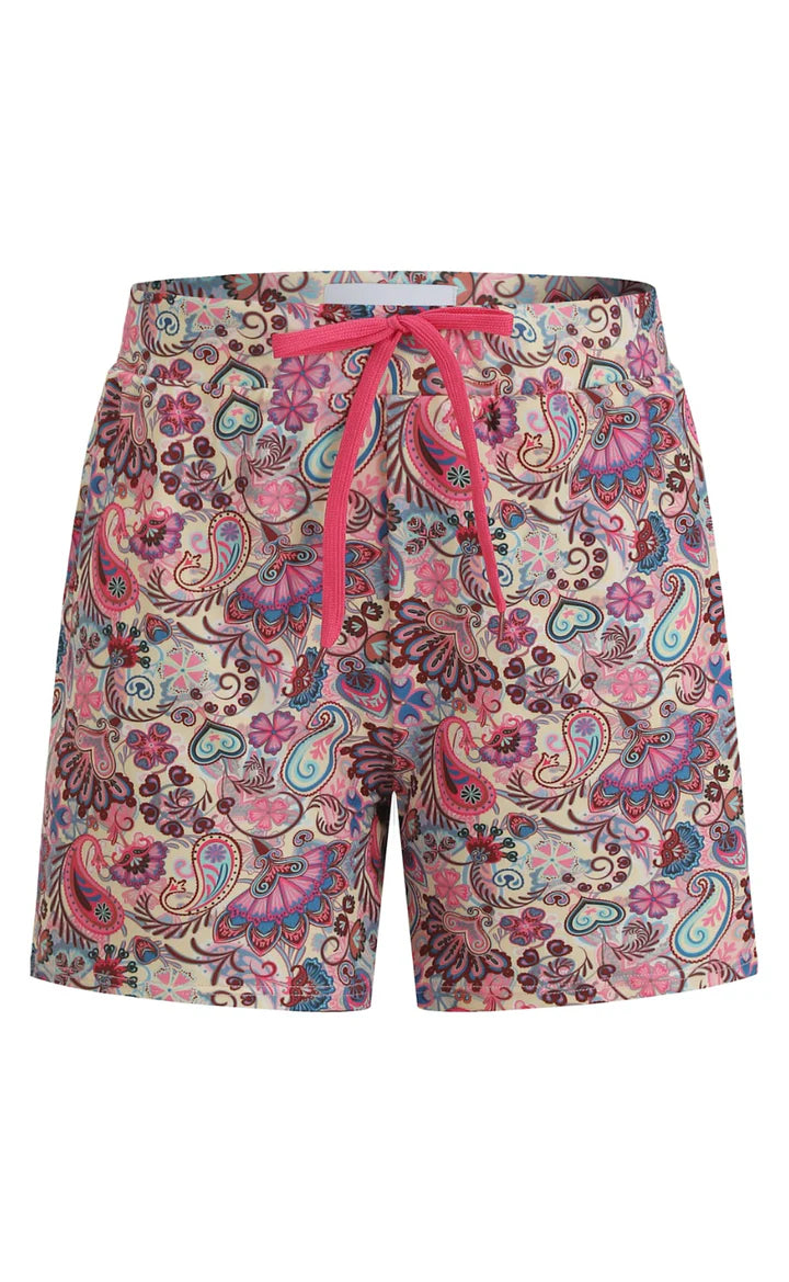 9517 Alma shorts- Pink Paisley
