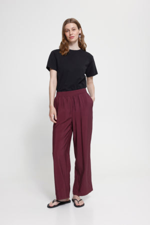 IHANIVA Trousers vinrød