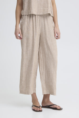 BYFALAKKA CROP PANTS brun
