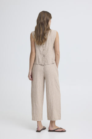 BYFALAKKA CROP PANTS brun