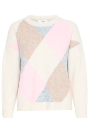 BYOMEA ARGYLE JUMPER