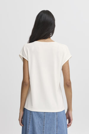 BYPERL DECO NECK TEE