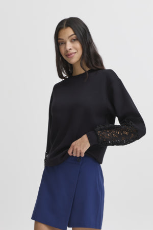 BYPUSTI LACE SWEATSHIRT