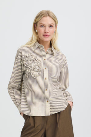BYJESIO FRILL DETAIL SHIRT