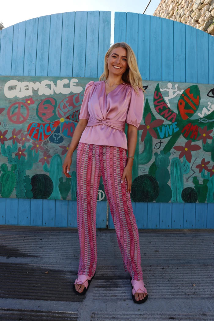 22382 CROC PANTS pink