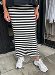 Everyday stripe Skirt - White/Black 76429