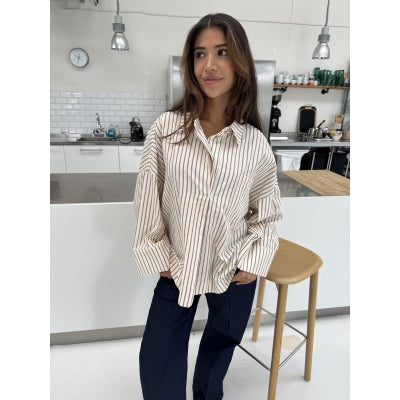 14986 Klara l/s brown stripe