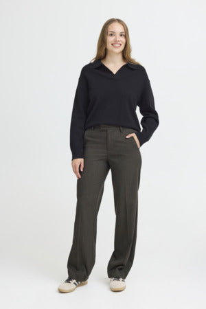 PZBINDY Melange hw wide leg