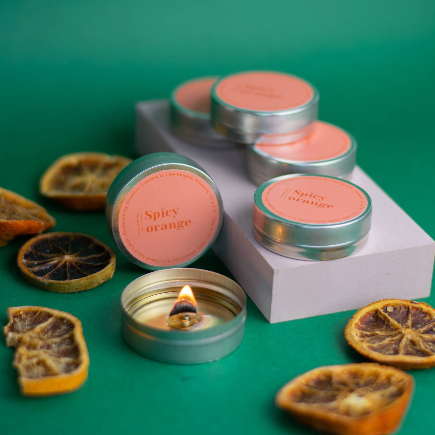 Mini duftende sojelys, Spicy Orange