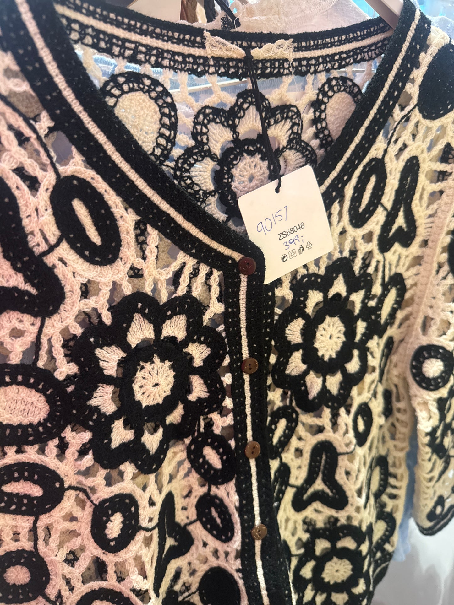 90157 hæklet cardigan bm 104