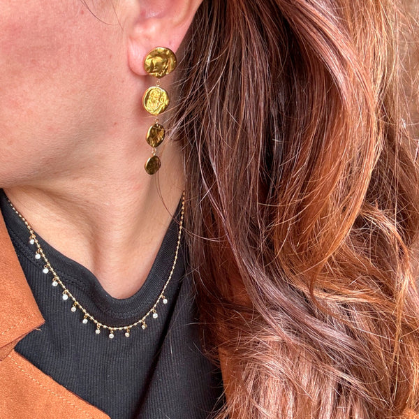 Bastic Earrings - 18 karat guldbelagt