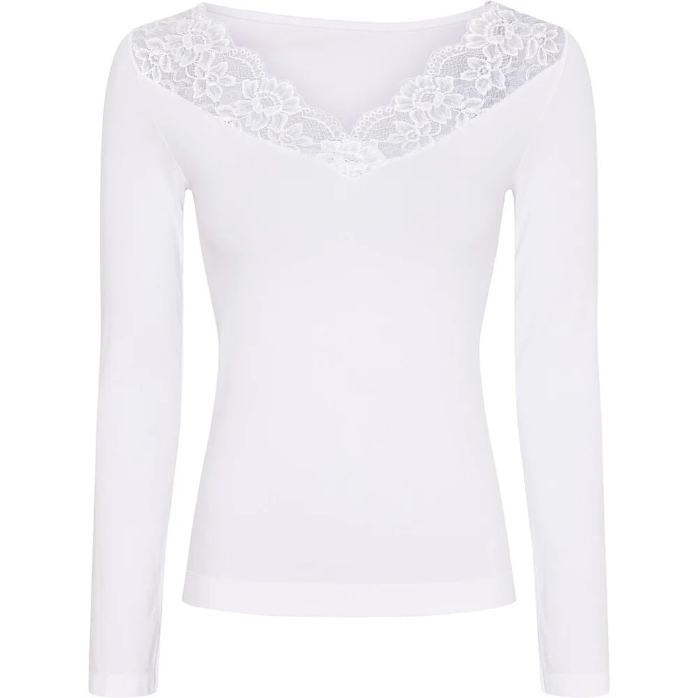 Belen v-lace Top LS