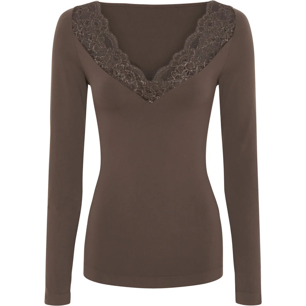 Belen v-lace Top LS