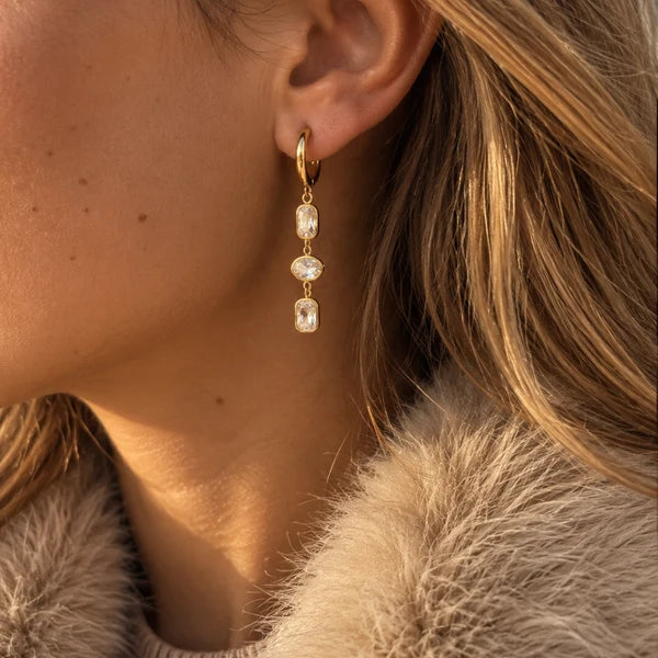 Braza Earrings - 18 karat guldbelagt