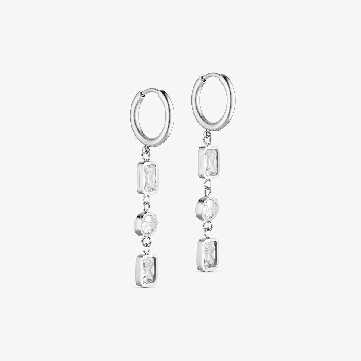 Braza Earrings - Sølvfarvet