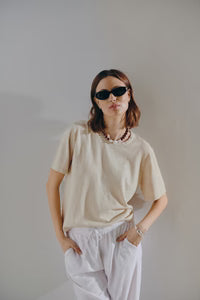 FQROSE-PULLOVER rund hals