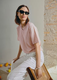 FQROSE-PULLOVER v neck
