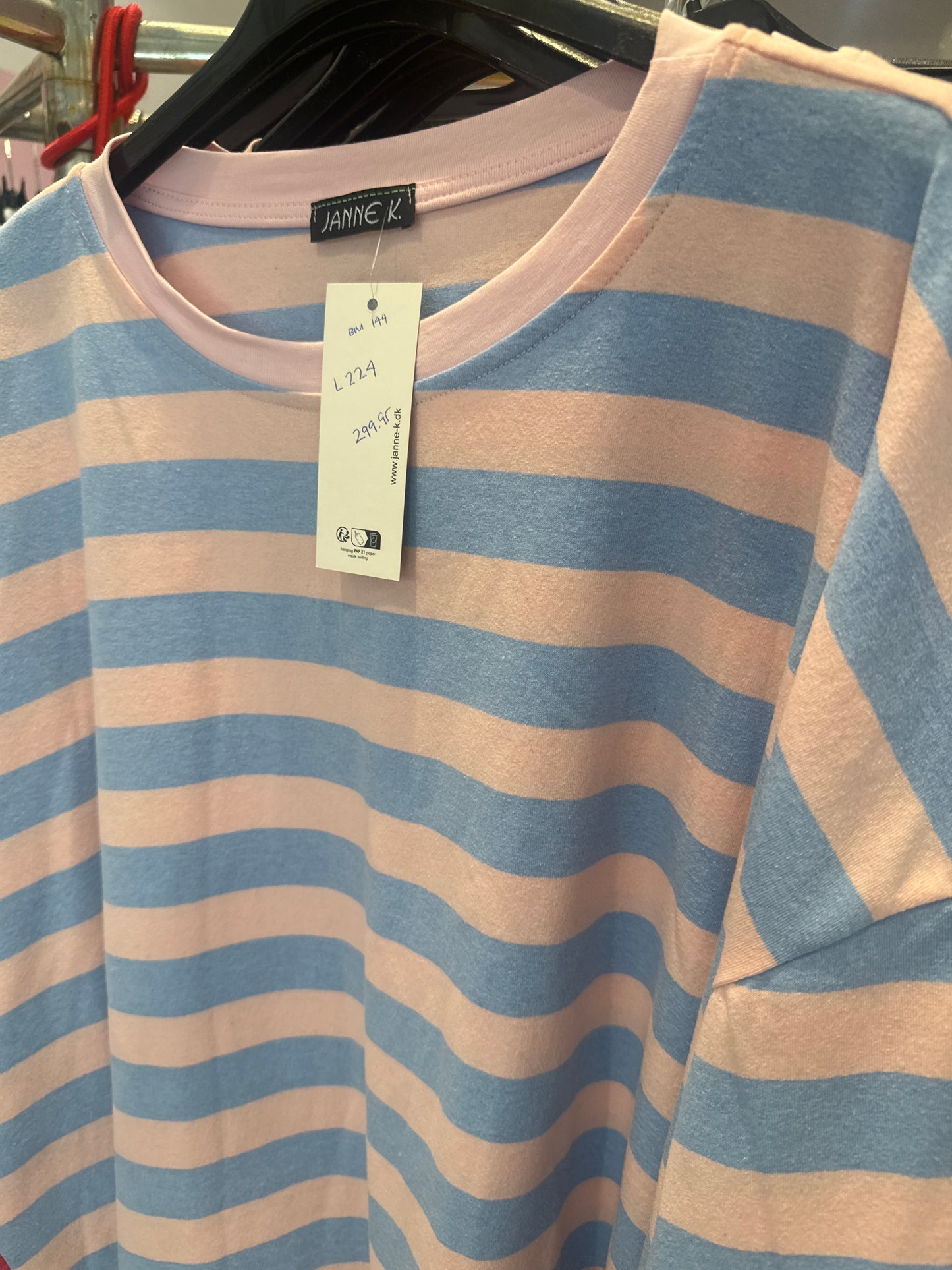 L224 stribet tshirt bm 144