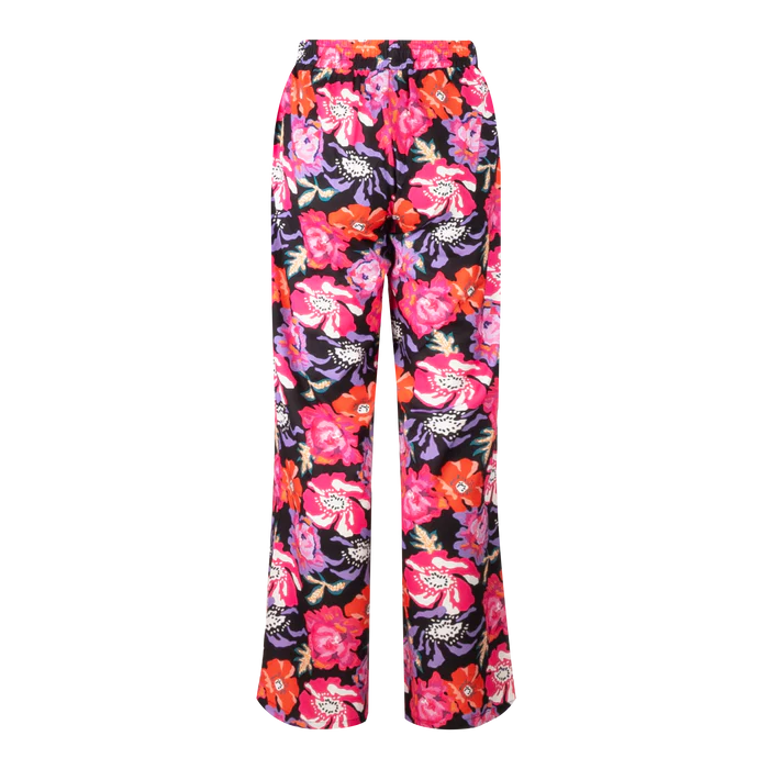 -Fiona-Pants Farve: Pink Red Flower-