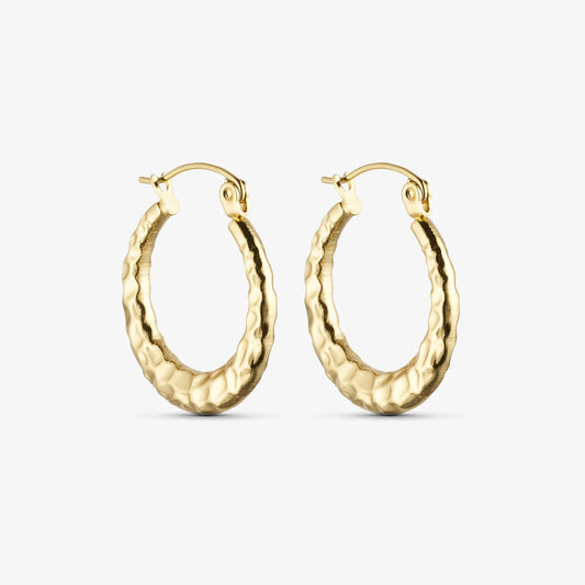 wolff jewlery:  Rusty Big Hoops - 18 karat guldbelagt ()